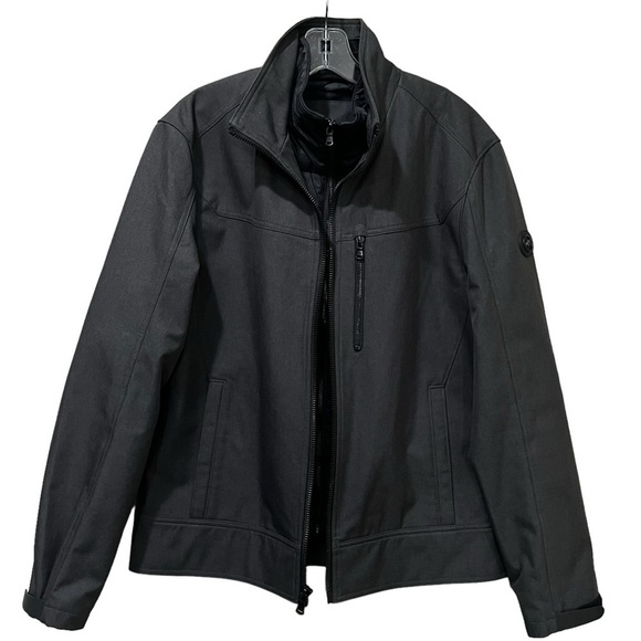 Michael Kors Men’s Jacket Medium Gray Insulated Full Zip Up C